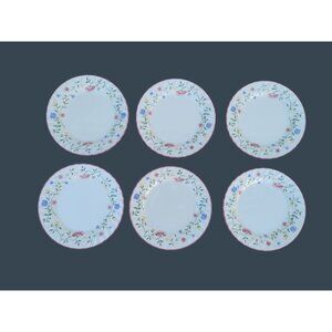 6 Johnson Bros Summer Chintz 7 3/4" Floral Salad Plates